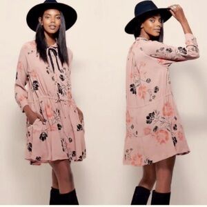 Free People Bonnie Mini floral dress - oversized small